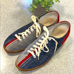 EPIC VINTAGE SUEDE men’s/women’s many UNISEX SIZES bowling shoes Red, Blue,Gray